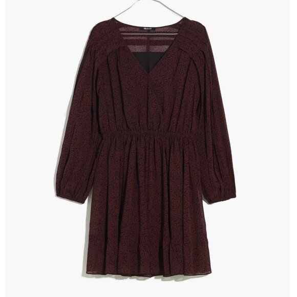 Madewell Burgundy Mini Dress - Picture 3 of 10